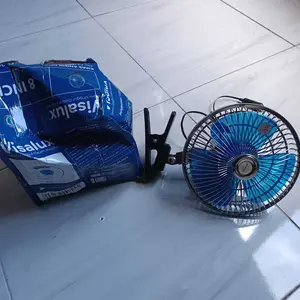 Visalux DC Fan Clip-On Otomotive Fan 12W 6 Inch / 8 Inch 12Vdc 24Vdc - Kipas Angin Mobil dengan Klip Jepit