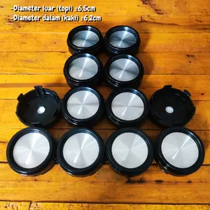 DOP VELG MOBIL TUTUP DOP VELG AS RODA VARIASI SILINDER DIAMETER LUAR ±6,5CM Car