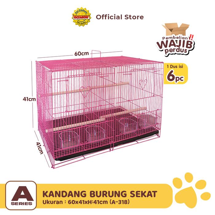 Gambar OCTAGON Kandang Burung Sekat Ukuran 60x41x41xm | Kandang Sekat A-318 dari Octagon Pet Indonesia Kota Administrasi Jakarta Barat Tokopedia