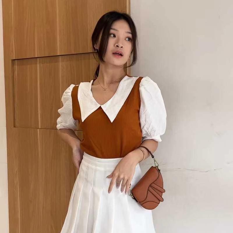 CLARES - Atasan Wanita ROZIE Top Combi 01 / Yoona Top Combi Baju Wanita / Fashion Blouse Terbaru 5