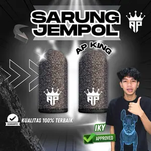 (Sarung Jempol AP King X IkyIkyy) Aksesoris Gaming Anti Keringat & Licin Untuk Game Free Fire & Mobile Legends By Andra ST