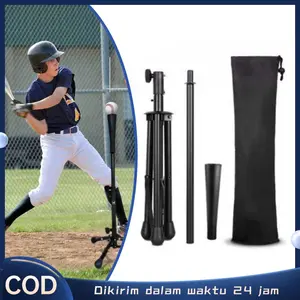 3pod Baseball Batting Tee Softball Rubber Top Batting Tee Travel Adjustable Anti Slip Durable Sports Training Portable Equipment For Baseball Softball