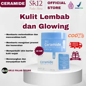 SR12 Ceramide SR12 Skin Barrier Care Moisturizer Pelembab Wajah Mengatasi Jerawat Pencerah Mencerahkan Hitam Moisturize Berjerawat Hydrating Asam Hialuronat Niacinamide Ceramide