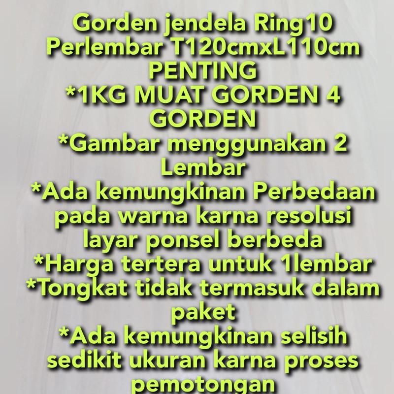Product Introduction of GORDEN JENDELA PENDEK RENDA KRISTAL UKURAN T120XL110 BAHAN KAIN EMBOS POLOS Katun Tali 1
