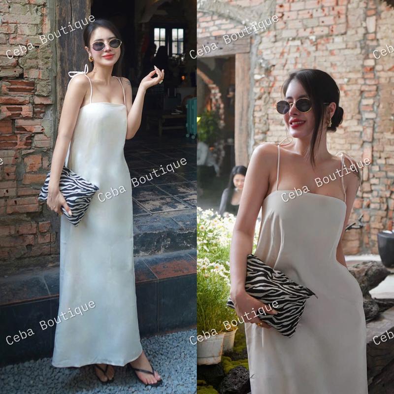 CEBA & KOL D45 - Đầm Suông Nữ 2 dây nhẹ nhàng basic CEBA BOUTIQUE Women Dress