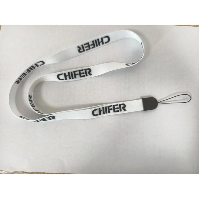 CHIFER Dây đeo cổ màu trắng, dây đeo dài cho quạt cầm tay
