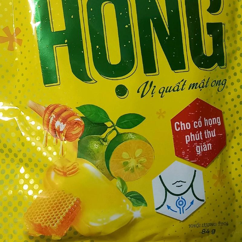  Combo 5 gói kẹo họng vị quất mật ong 84 gr của orion 