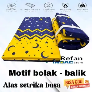 Alas setrika busa 5 cm.Alas setrika tebal siap pakai busa dan sarung (bonus tali pengikat)busa tidak mudah kempes