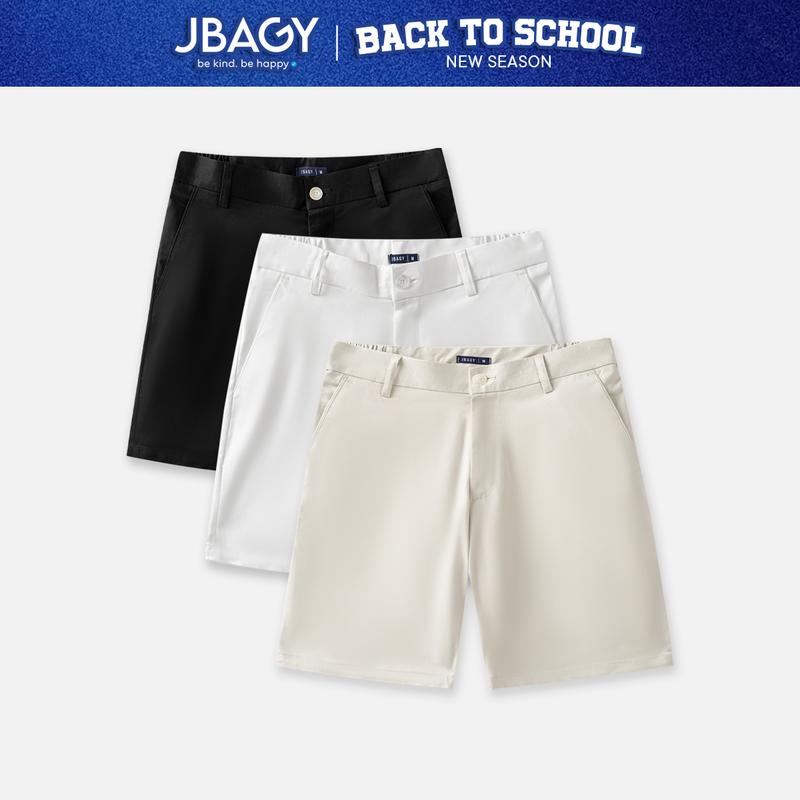 Quần short nam JBAGY vải kaki cotton cao cấp co giãn - JN2401