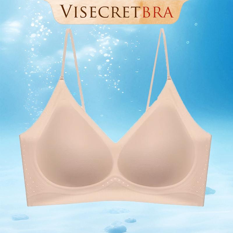 Áo Lót Nữ Áo Bra Nữ Chất Su Lạnh Mỏng Mát Họa Tiết Dây Áo Chắc Chắn Có Mút Thoáng Khí Đệm Nâng Nhẹ  -- VN250558