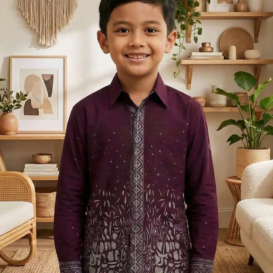 sutena anak burgundy pjg