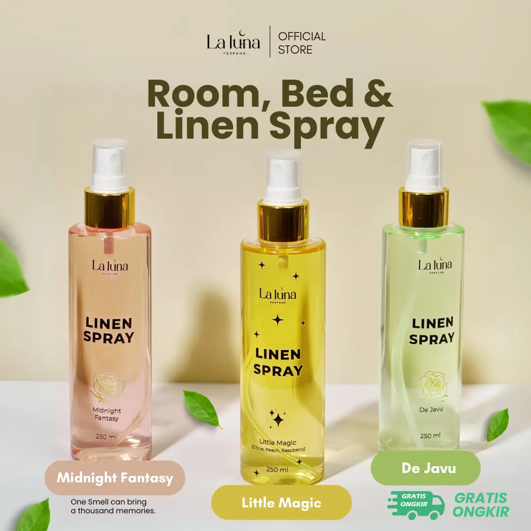 Pengharum Ruangan Pewangi Pakaian Parfum Bantal Spray Pewangi Kasur Linen Spray Laluna