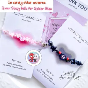 NEW PRODUCT..!!! Gelang Couple Spiderman Magnet TALI GIOK Model Serut Bracelets | Bisa Satuan