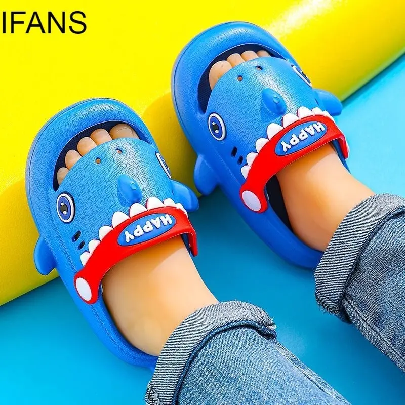 Sandal Anak Sepatu Anak Laki-laki Perempuan Sandal Anak Kartun Lucu Hiu Sandal Anak Laki-laki 4