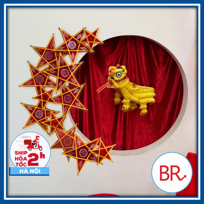 Set decor trang trí trung thu hình trăng khuyết - Đèn ông sao hình chữ C…