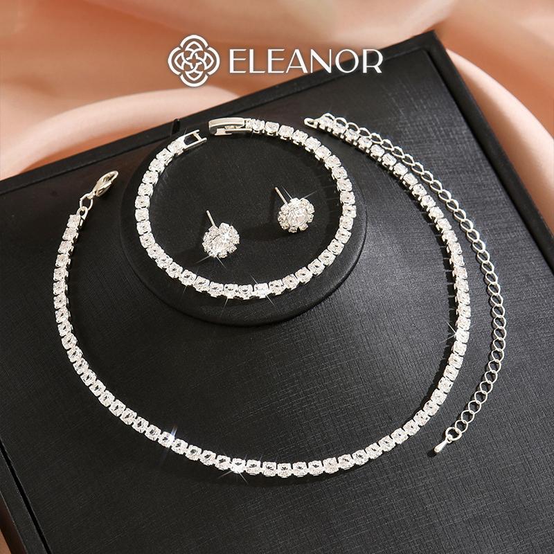 Bông tai dây chuyền vòng tay nữ Eleanor Accessories bộ trang sức phụ kiện trang sức 10664