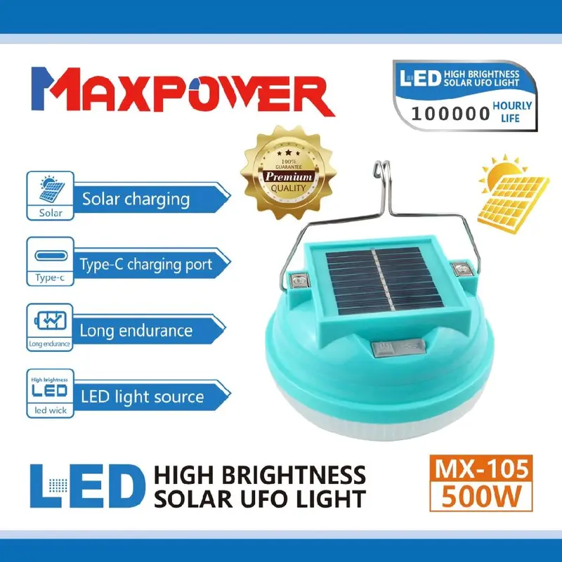 Lampu Emergency Gantung / Magnet UFO 300w 400w 500w 600w 800w (SUPER Terang) Cas Hp Usb 5