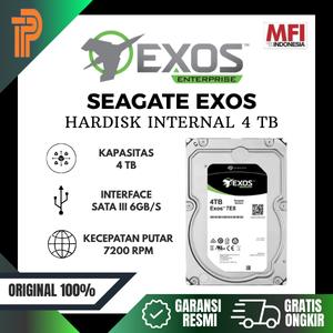 Gambar Seagate EXOS Enterprise / Server HDD 4TB Garansi Resmi 5 Tahun 100% ORIGINAL MFI dari t pedia pc Kota Administrasi Jakarta Pusat Tokopedia