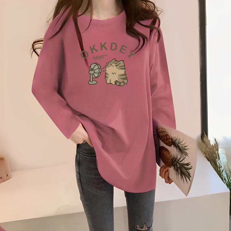 Kaos Oversize Wanita Lengan Panjang/ Kaos Distro WANITA// Kaos Streetwear Oversize / Baju Kaos Distro / Kaos / Wanita / COD/TERSEDIA 3 ukuran 7