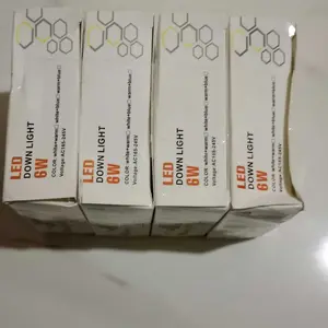 Golden LED LAMPU DOWNLIGHT LED 3 WARNA 6WATT/ KUNING BIRU UNGU / PUTIH KUNING WARMWHITE /PANEL LED/LAMPU PLAFON BL005 Akrilik Blue