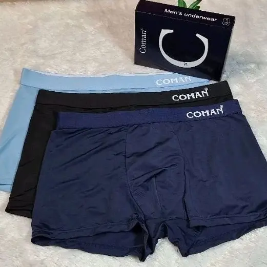 Coman Underwear Skin Friendly Fabric Ice Silk | Celana dalam pria boxer | Celana dalem pria murah