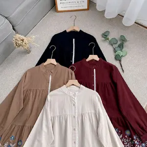 RASTY TUNIK BORDIR LINEN RAMI