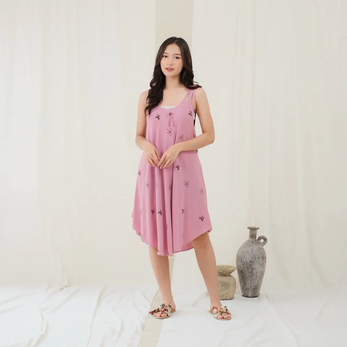 RDP Dress Atika - Daster Wanita Rayon Dress Kensy Ld 110