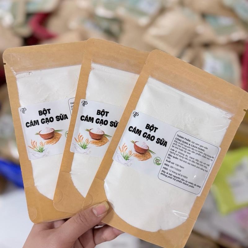  Combo 2 Gói Cám Gạo Sữa Nguyên Chất nguyên liệu bột thiên nhiên   hỗ trợ dưỡng da mịn da  sáng da  tẩy tế bào da   