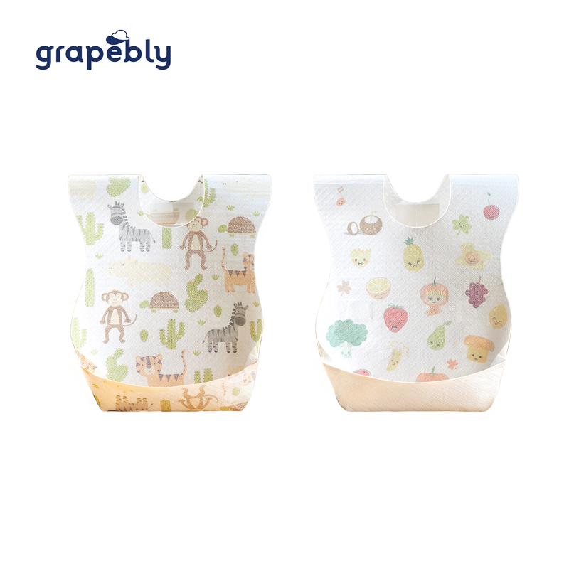 Grapebly Disposable Baby Bibs (20 pcs - Individually Packed) - TikTok ...