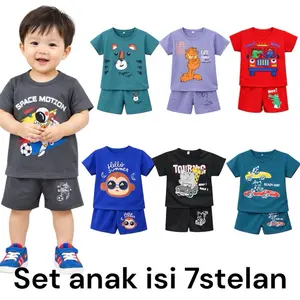 Paket stelan anak isi 7pc / bahan babyterry B23