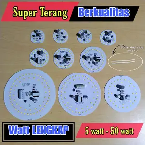 PCB LAMPU LED SPAREPART Super Terang 5w sampai 50w