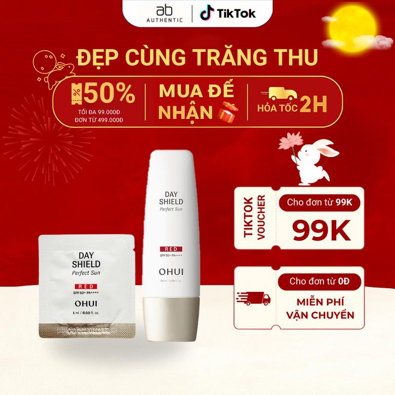 Combo 30 gói sample Kem chống nắng O hui Day Shield Perfect Sun Black/Red- AB Authentic