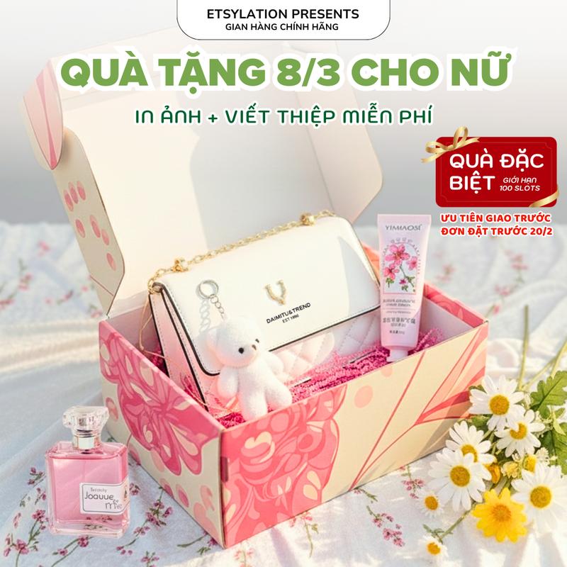 Quà 8/3 Cho Nữ – In Ảnh & Viết Thiệp Miễn Phí – Chỉ 289K