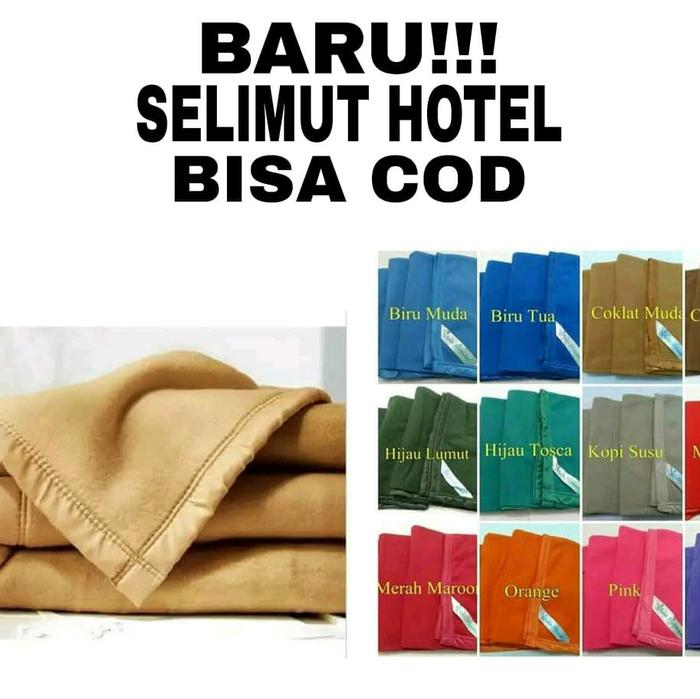 Gambar Selimut Hotel Selimut Polos Hotel uk 160x200 dari jessie bedding Kota Surabaya Tokopedia