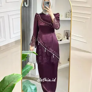 HAYVA set kurung melayu termurah viral baju kondangan wanita kekinian viral setelan baju kurung melayu