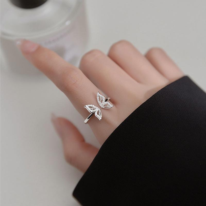 Sterling Silver Butterfly Rings Elegant And Exquisite Craftsmanship Rings For Women Sterling Rings 5