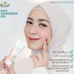 Batrisyia Face Sunscreen Gel | Hybrid Sunscreen | Physical & Chemical Sunscreen