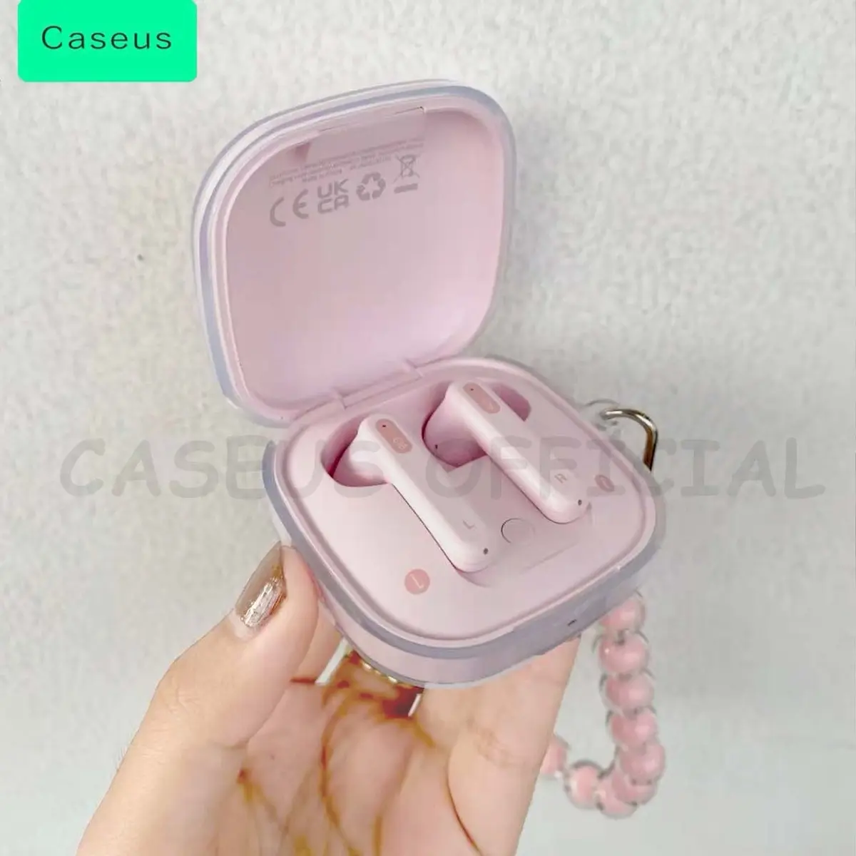 [HANYA CASE]Caseus Softcase For Baseus Bowie E16 Pelindung Case Berkarakter Lucu + Gantungan