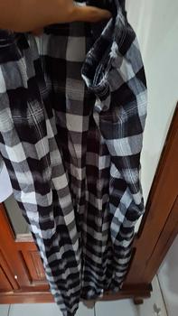 Product Review of Clova CPG280 Celana Karet Kulot Wanita Motif Kotak Kotak Casual Tartan Plaid Long Pants Bahan Polyester Korean Fashion Panjang Loose Formal Hitam from 🥑**🍦 0