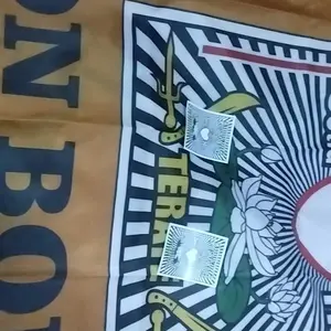 BENDERA SPANDUK UMBUL UMBUL KAIN HANCURKAN KAMI JIKA KALIAN MAMPU PSHT SETIA HATI TERATE, Tali pojok, Warna pekat, awet tidak mudah pudar