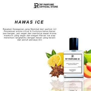 HAWAS ICE - Parfum PRIA Wangi Segar Maskulin Dan Mewah Tahan Lama Inspired Parfum 50ml By RF PARFUME