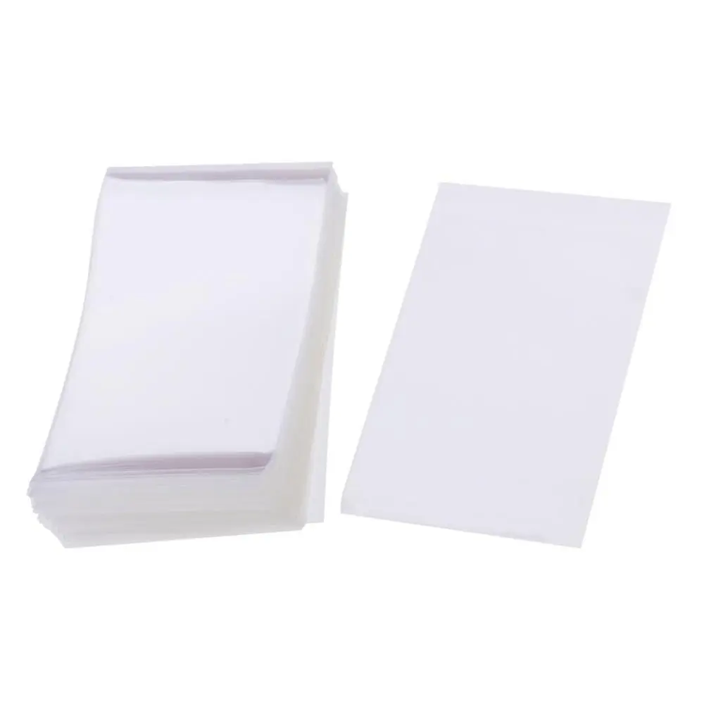 100x Card Sleeves Protector of Three Bank Transparent Sleeves 60x90mm