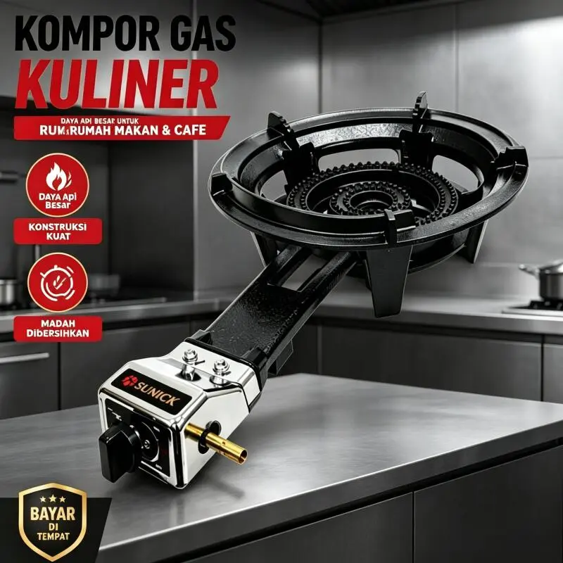 BISA COD Kompor Gas Api Kuat Tekanan Rendah Besi Tebal Daya Hisap Besar Masak Lebih Cepat Hemat Gas Cocok Warung Dan Rumah Makan Ramai