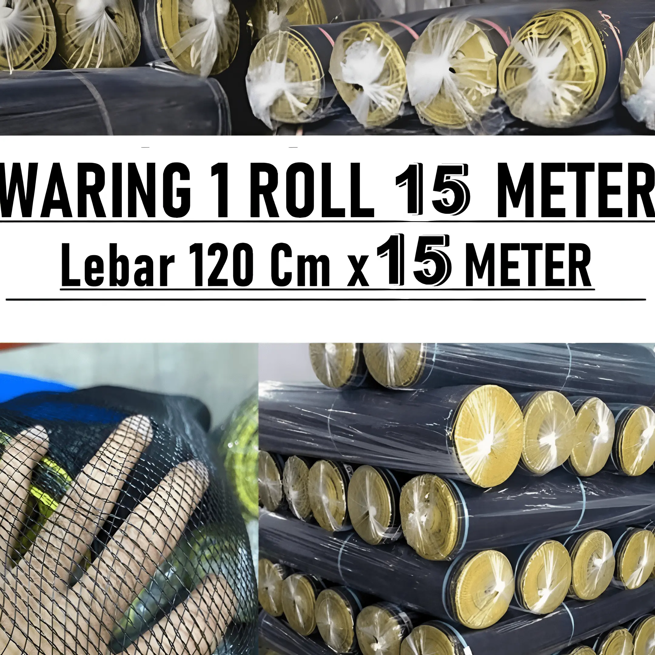 PROMO WARING PANJANG 15 METER X LEBAR 120CM UNTUK PAGAR AYAM/TANAMAN TERBAIK TERMURAH