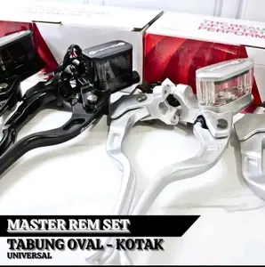 MASTER  BREMBO SILVER MRCB UNIVERSAL SEMUA MOTOR 1 SET KANAN KIRI Motorcycle Sepeda handle rem vario 150 traction crf tabung