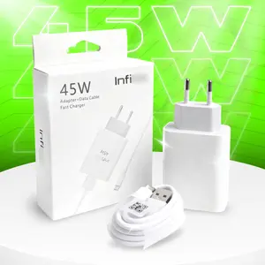 Charger INFNIX 45W Original Fast Charging Adapter + Kabel Type C / Cas Kilat FULLSET 100% Ori