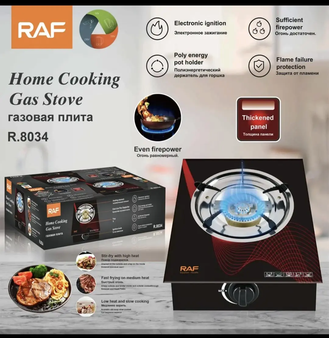 RAF R8034 Gas Stove - Quality Desktop Cooktop Cooker Without Cylinder