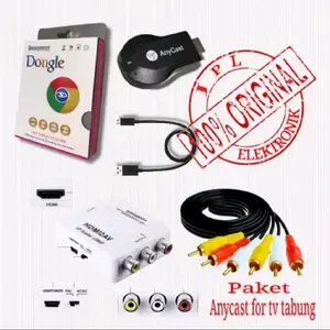 Dongle Wifi AnyCast Miracast Ke TV Tabung Paket AnyCast Dongle Ke TV Tabung