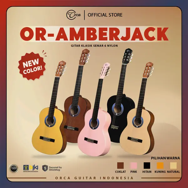 ORCA Gitar Klasik Pemula ( OR - AMBERJACK ) Senar 6 Nylon