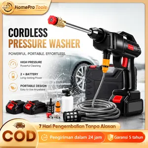 DECKER Jet Cleaner Tekanan Tinggi 13000kpa Alat Cuci Motor Mobil Portable Mesin Steam Power Mini 20000mAh Baterai 998V/999V Selang & Aksesori Lengkap - Car